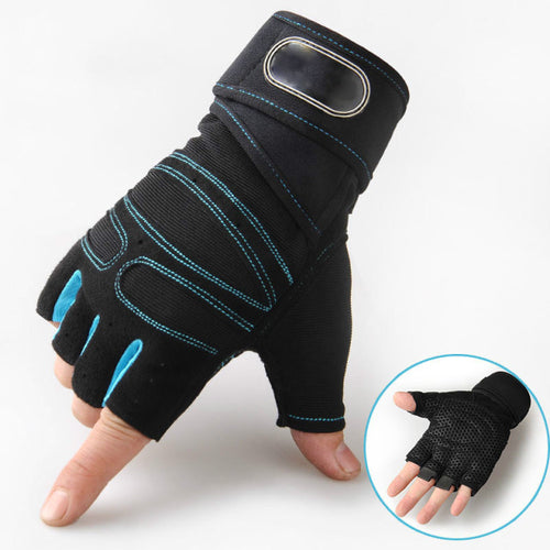 Load image into Gallery viewer, Men Gym Gloves Half Finger Cycling Gloves Pro Fitness Weight Lifting
