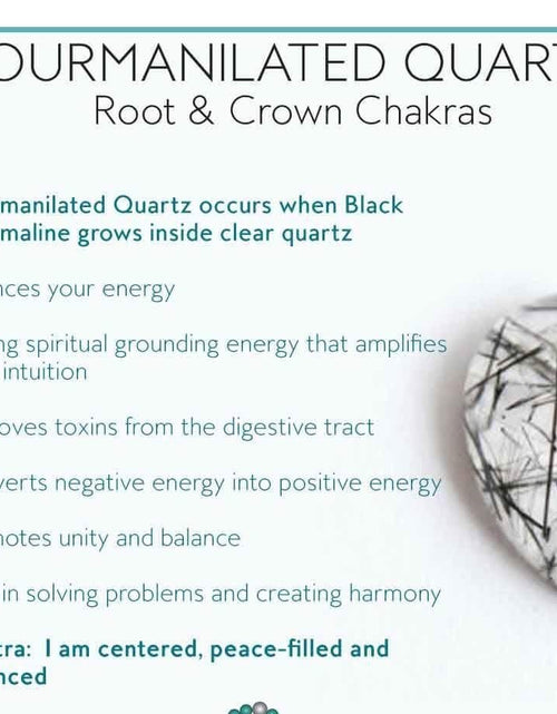 Load image into Gallery viewer, Black Tourmaline Quartz Stretch Bracelet! Natural Crystals &amp; Handmade!
