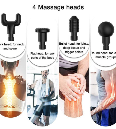 30 Speeds Premium 6 Heads  Handheld Massager